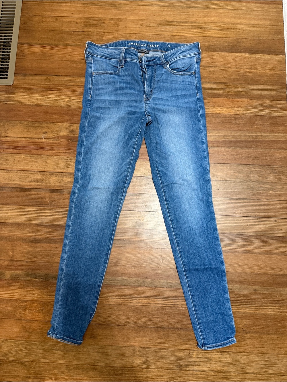 American Eagle Outfitters Medium Blue Stretch Skinny Jeggings